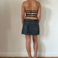 00's Denim Mini Skirt - Size S/M