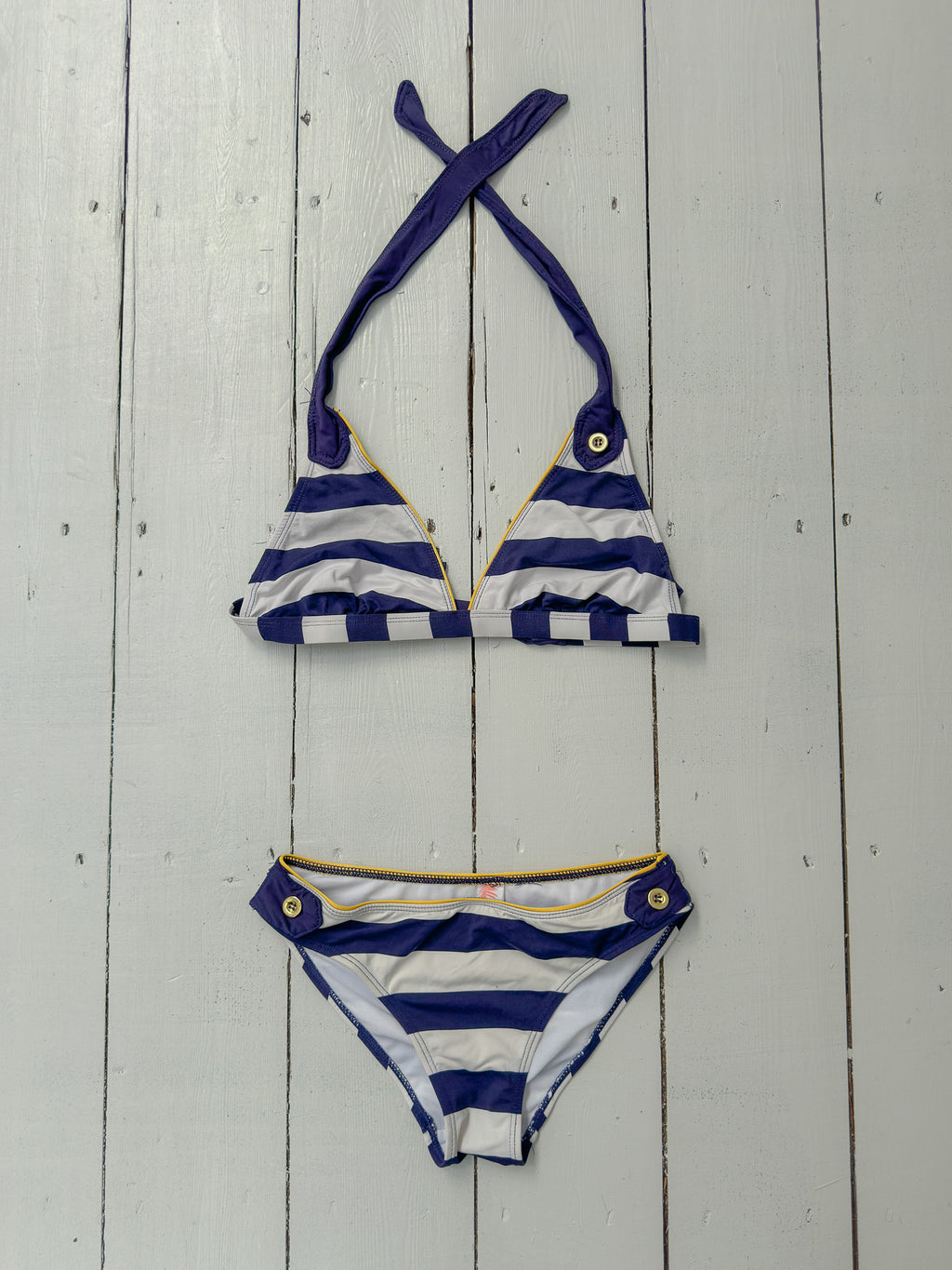 nautical stripe bikini — size XS/S