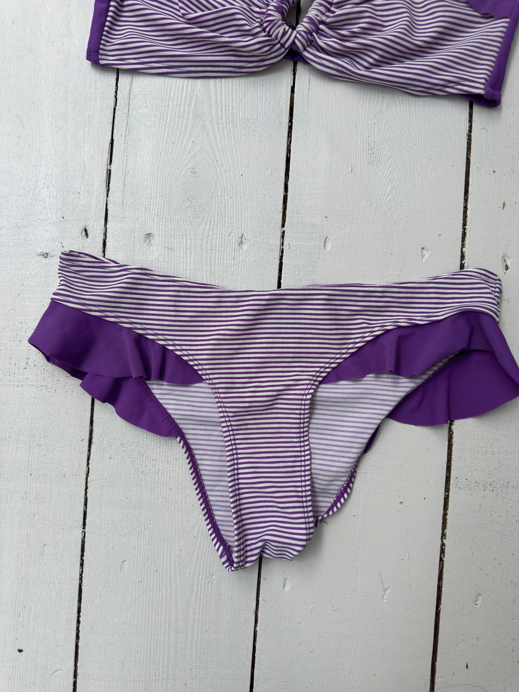 stripe bikini — size S