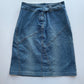 Denim Midi Skirt • Size XS