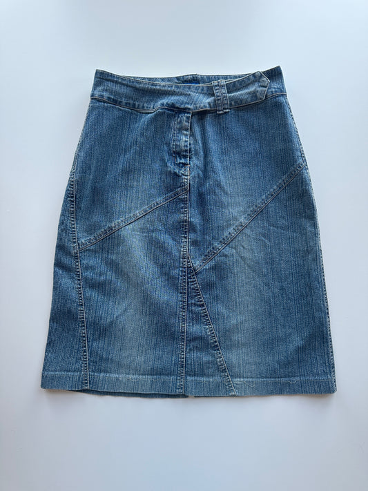 Denim Midi Skirt • Size XS