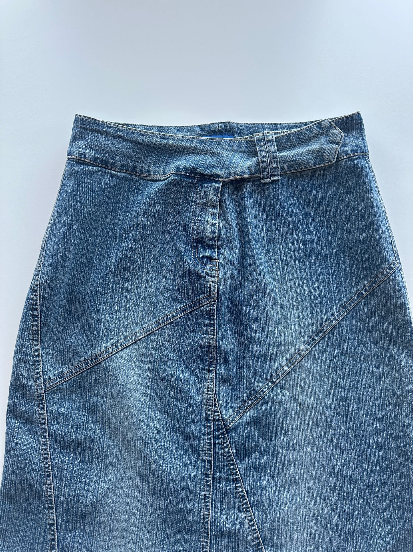 Denim Midi Skirt • Size XS