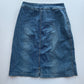 Denim Midi Skirt • Size XS