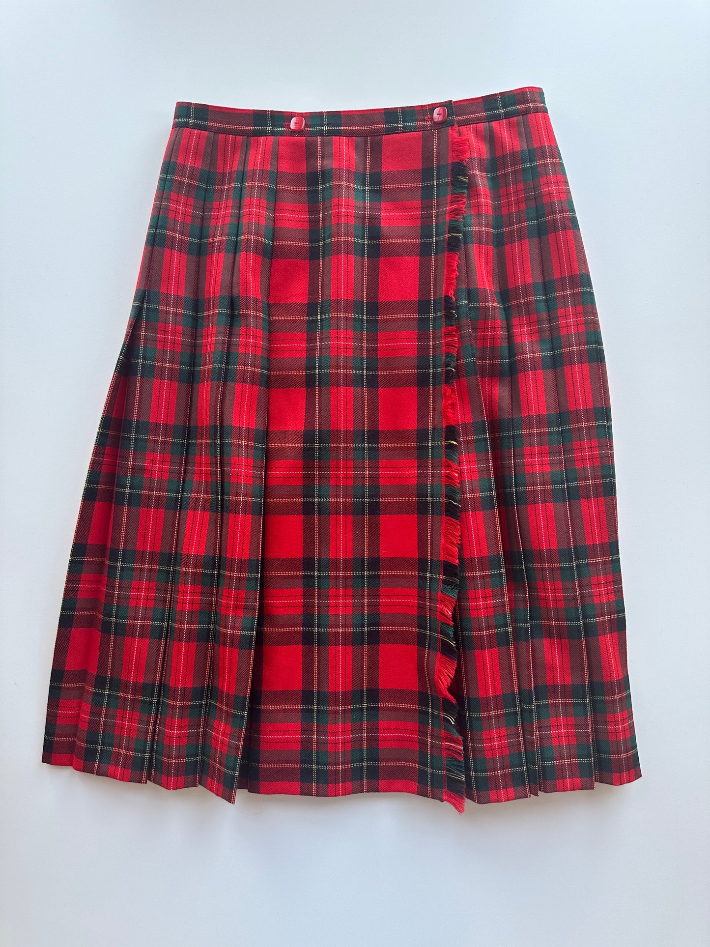 Tartan Wool Skirt • Size S/M