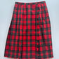 Tartan Wool Skirt • Size S/M