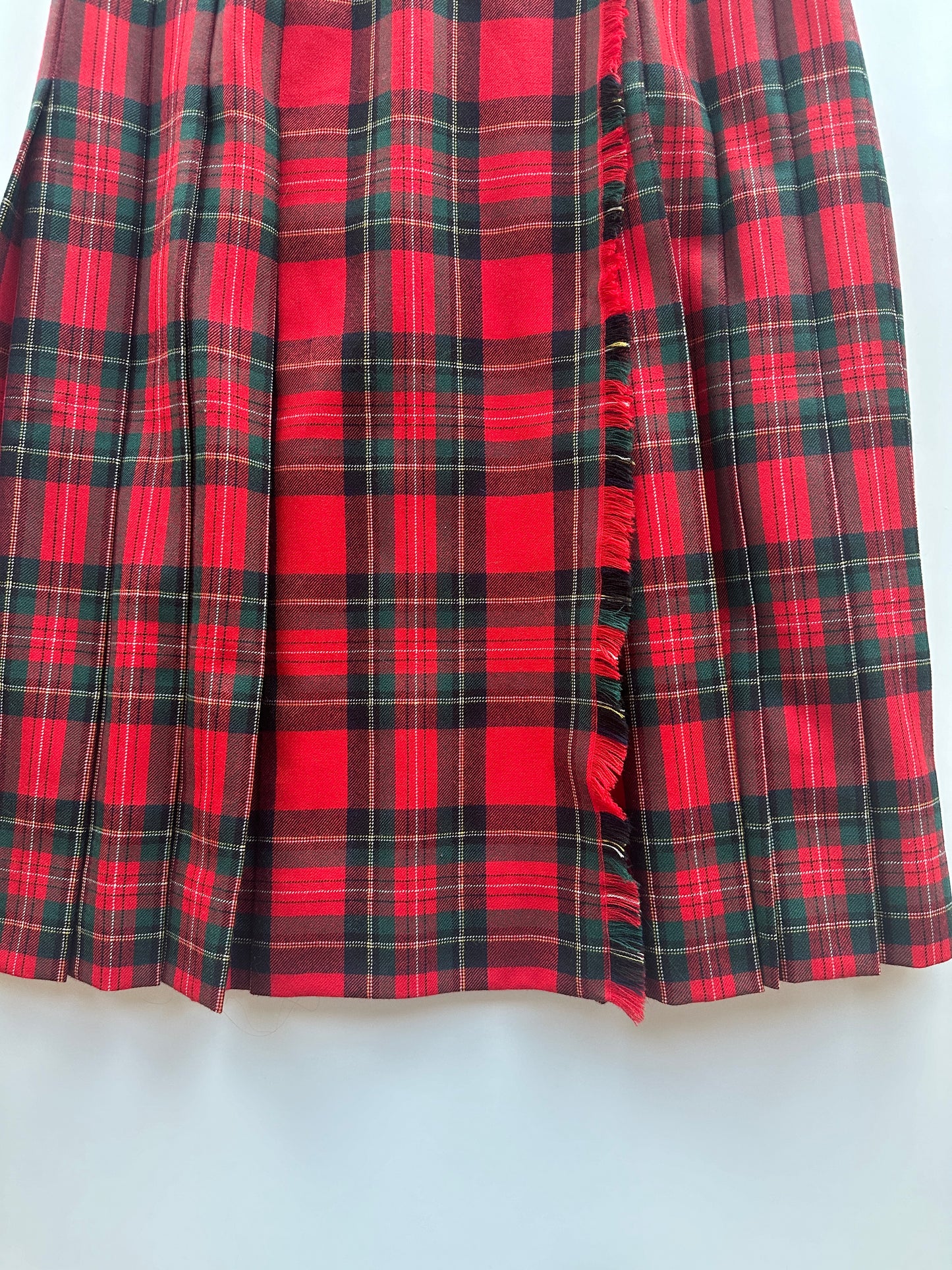 Tartan Wool Skirt • Size S/M