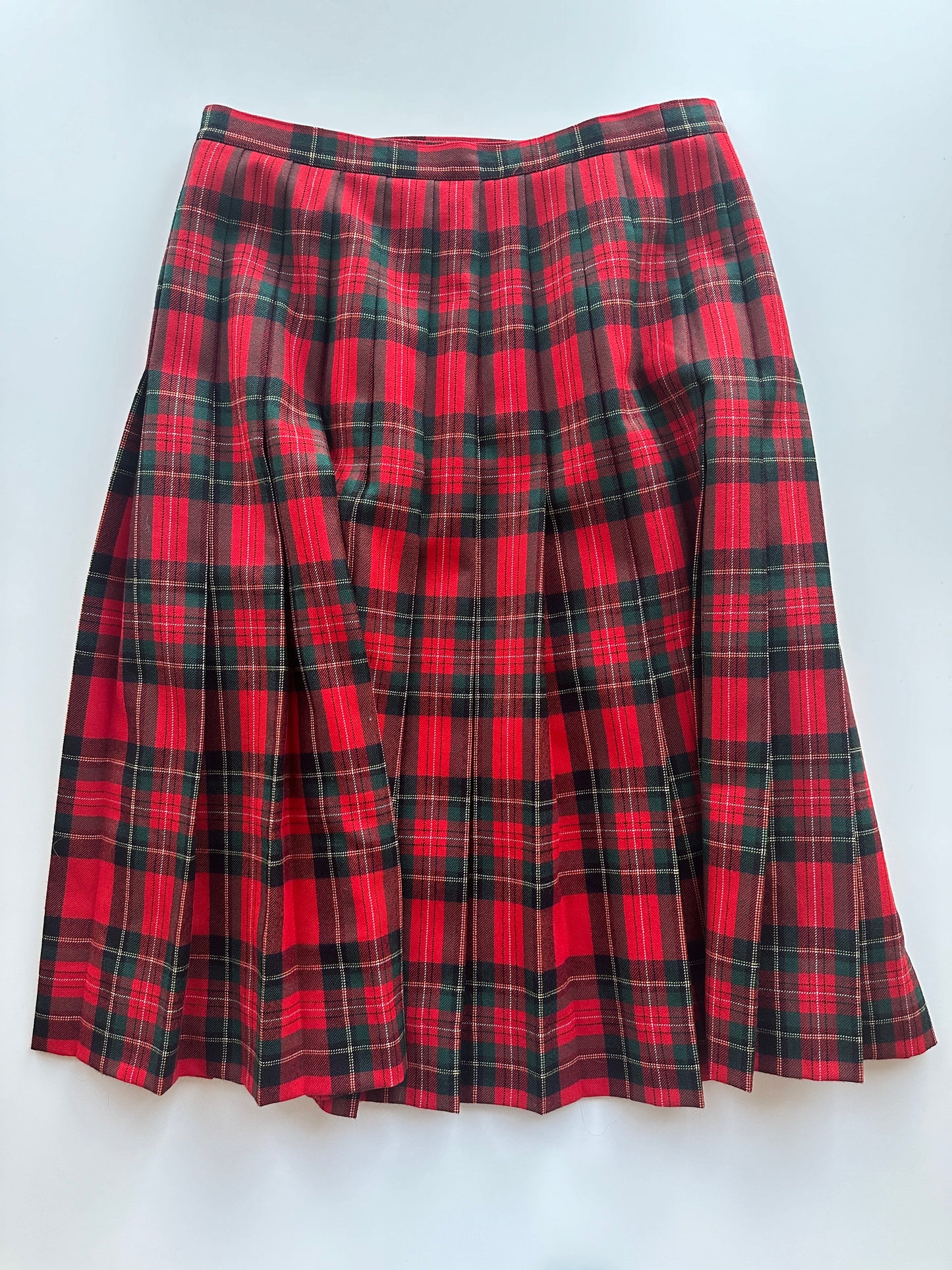 Tartan Wool Skirt • Size S/M