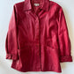 Red Leather Jacket • Size S/M