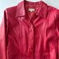 Red Leather Jacket • Size S/M