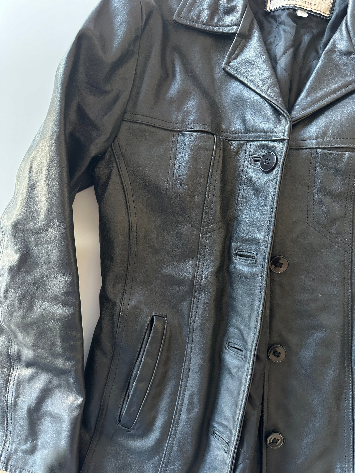 Leather Jacket • Size S/M