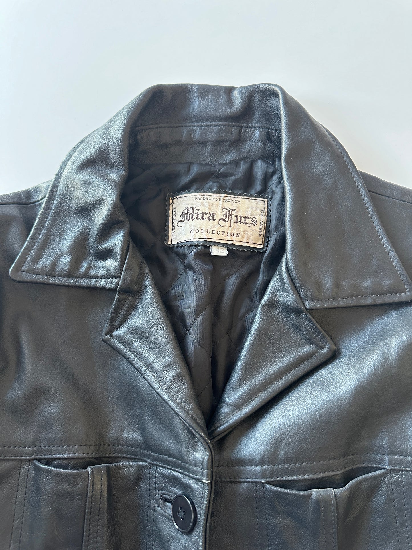 Leather Jacket • Size S/M