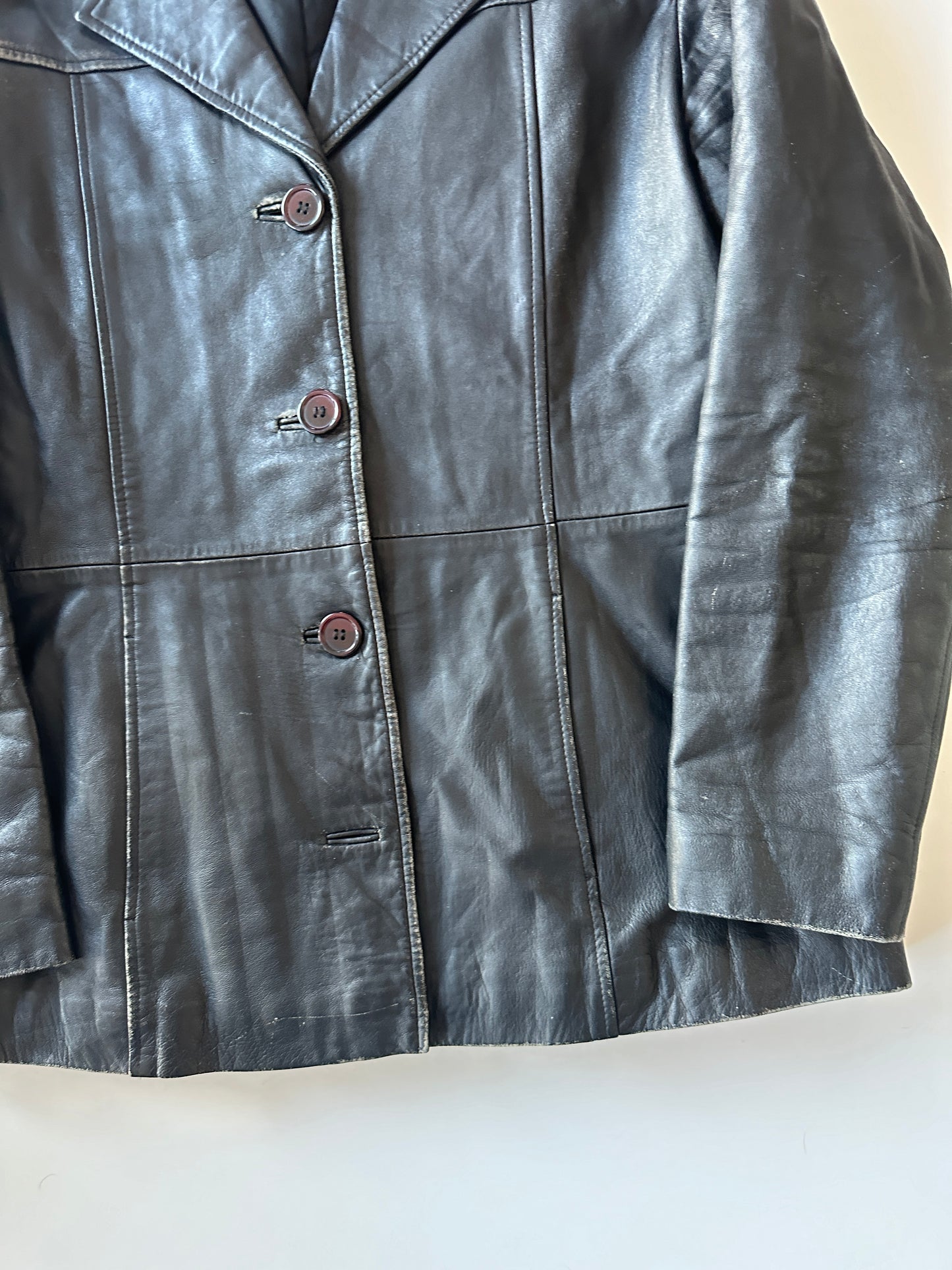 Leather Jacket • Size S/M