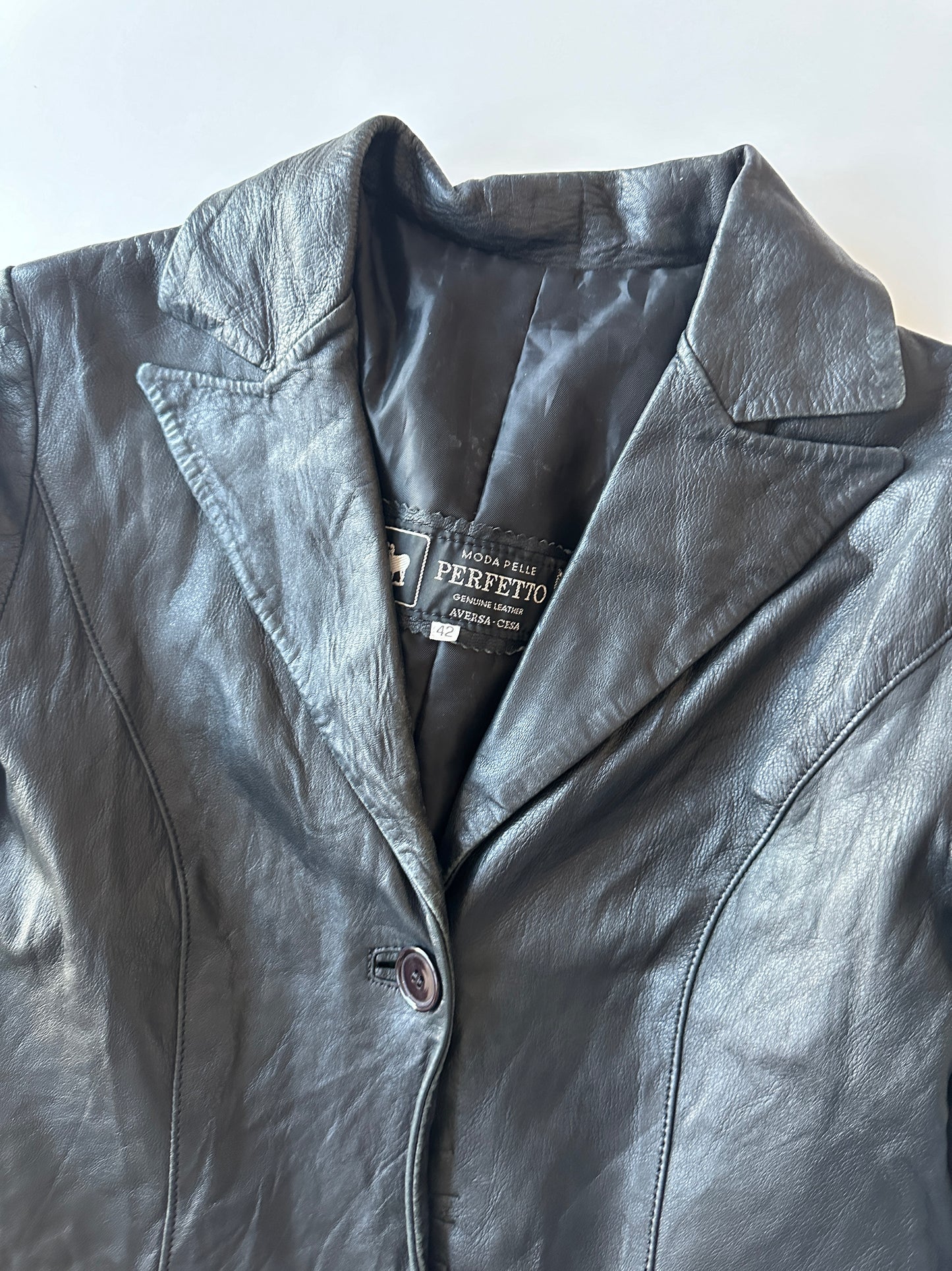 Leather Trench Jacket • Size S