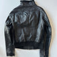 Leather Bomber Jacket • Size XS/S