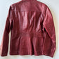 Red Leather Jacket • Size S/M