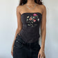 Embroidered Bustier Top ⋆ Size XS