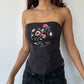 Embroidered Bustier Top ⋆ Size XS