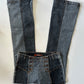 Patchwork Denim Flares • Size S