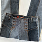 Patchwork Denim Flares • Size S