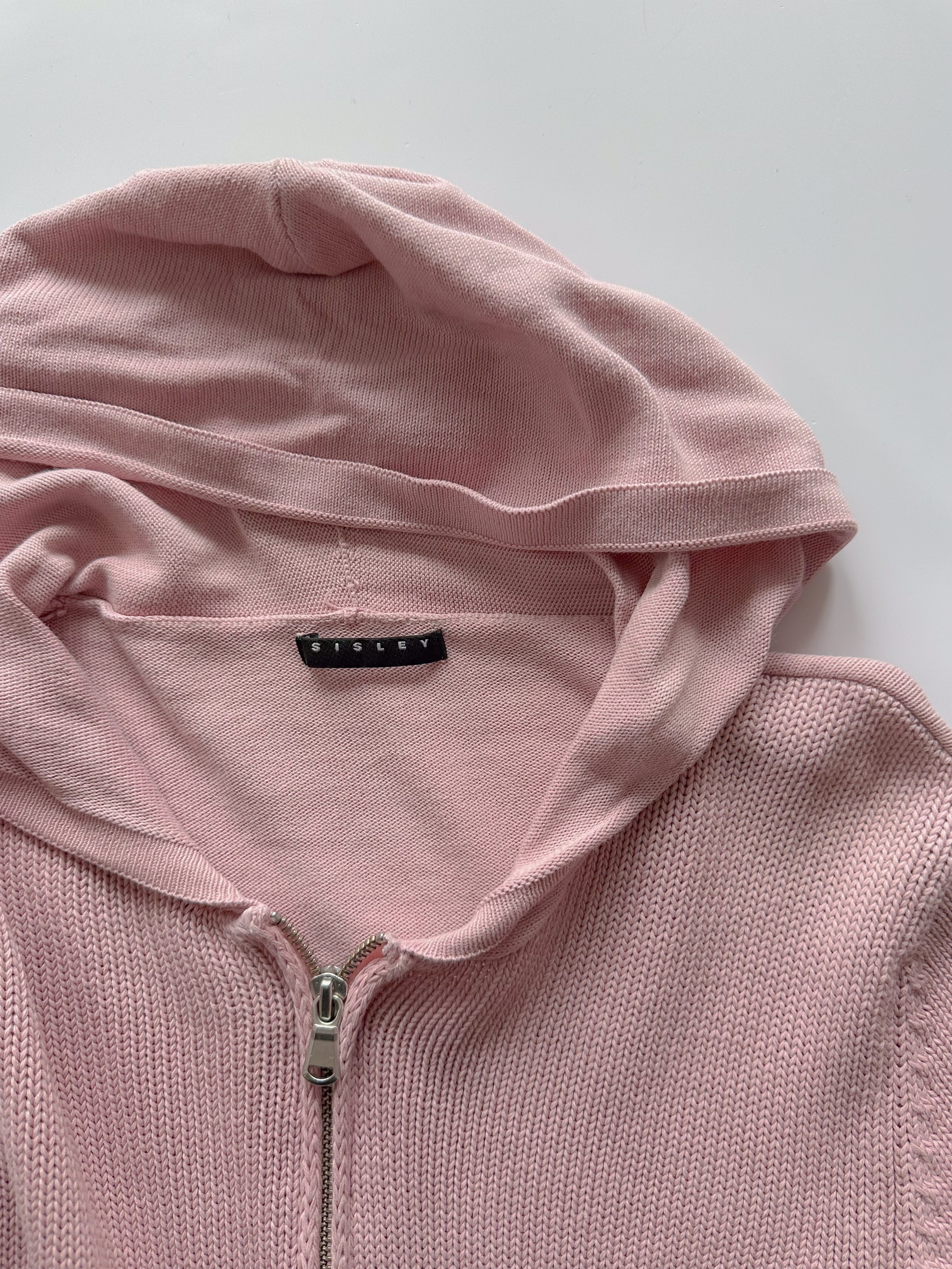 dual zip knit hoodie / size small