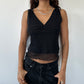 Ruched Mesh Top ⋆ Size M