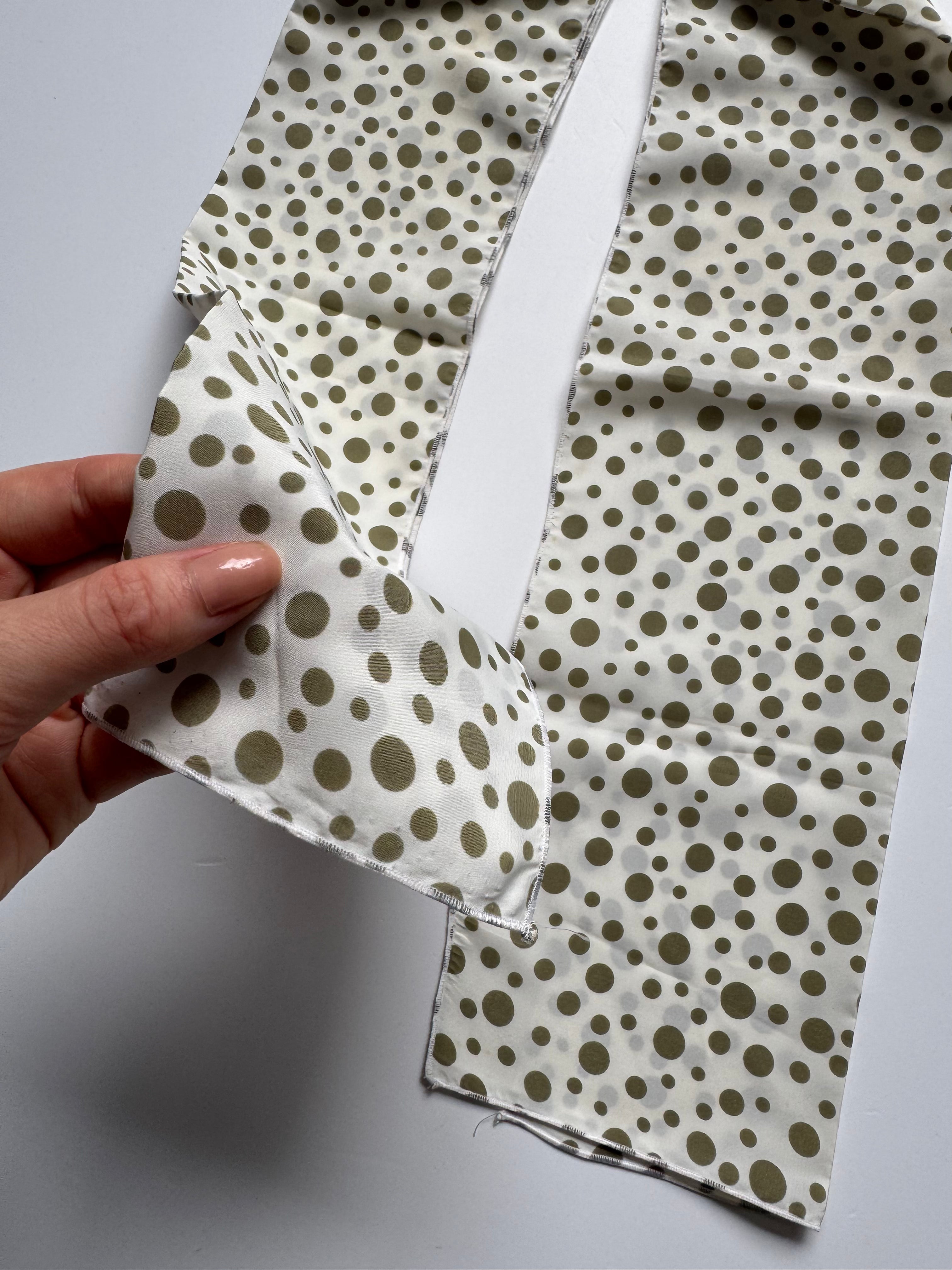 polka dot neck scarf