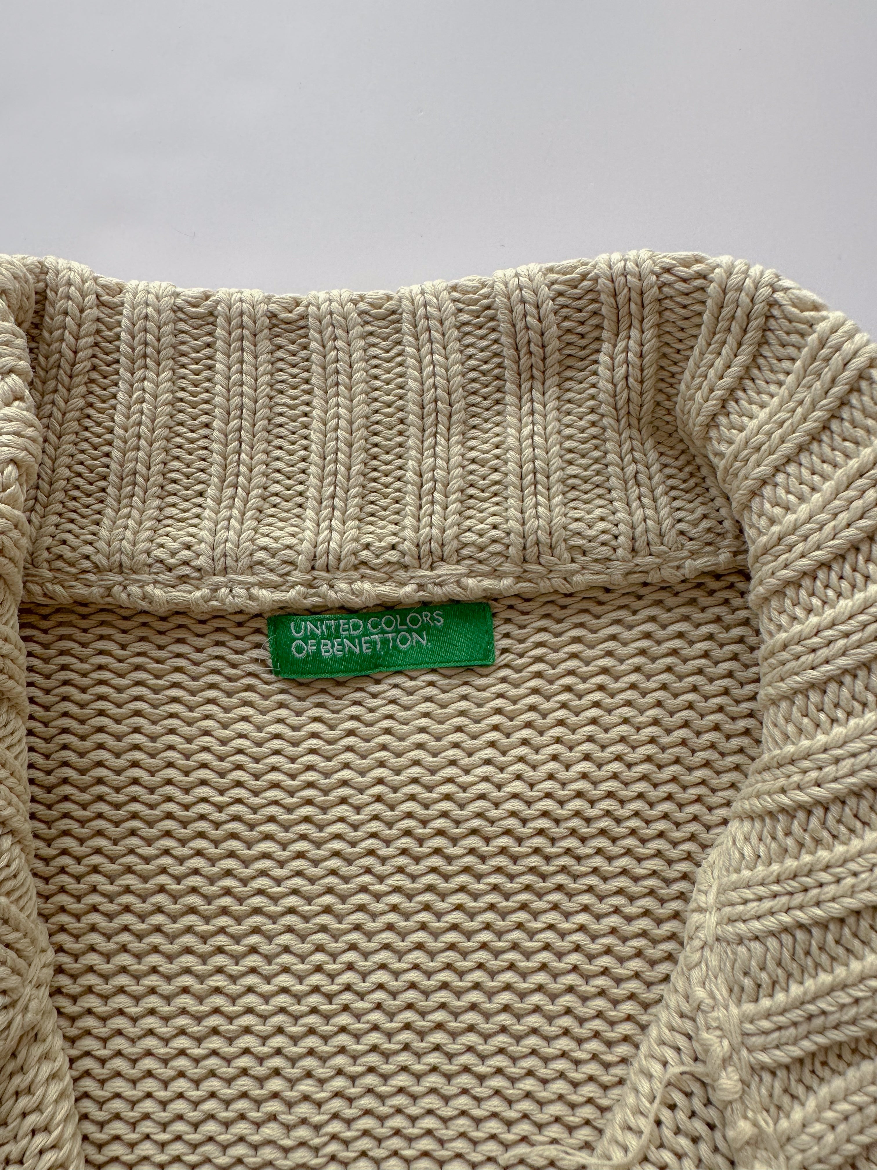 zip knit jumper / size small