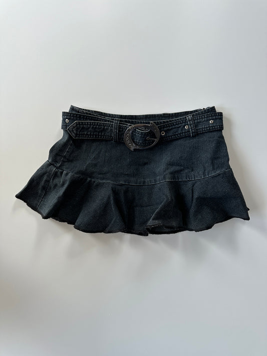 Buckle Mini Skirt • Size XS/S