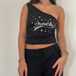 90's One Shoulder Top - Size S