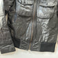 Leather Bomber Jacket • Size S