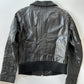 Leather Bomber Jacket • Size S