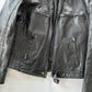 Leather Bomber Jacket • Size S