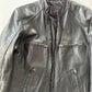 Leather Bomber Jacket • Size S