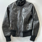 Leather Bomber Jacket • Size S