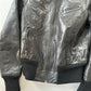 Leather Bomber Jacket • Size S