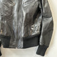 Leather Bomber Jacket • Size S