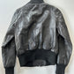 Leather Bomber Jacket • Size S