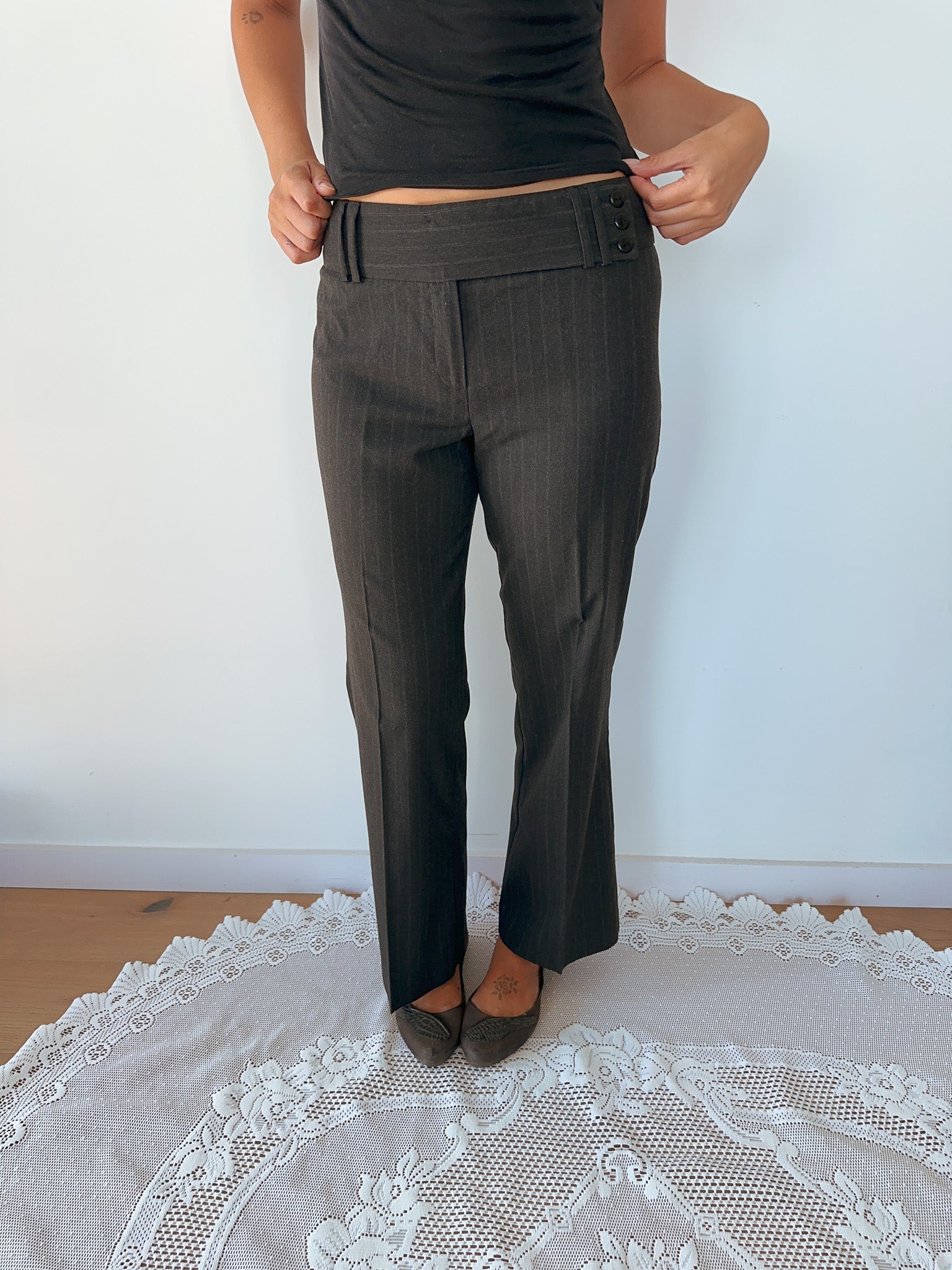low rise office pants — size XS-S