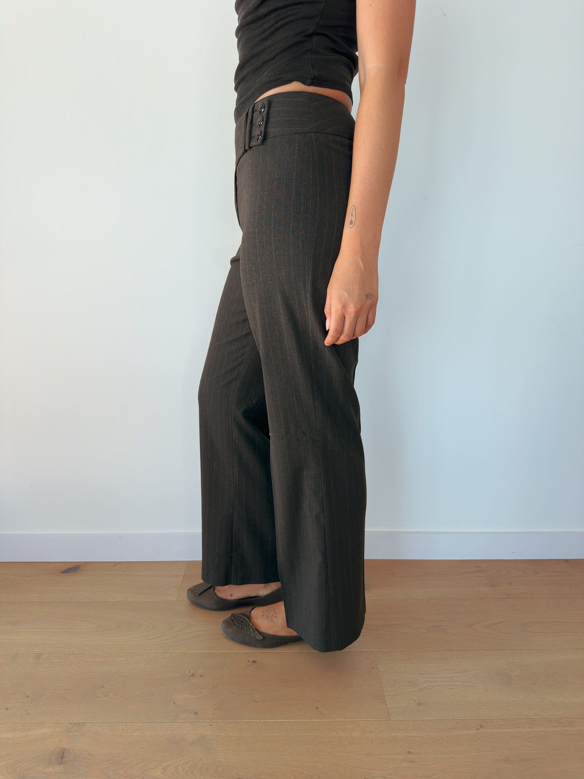 low rise office pants — size XS-S