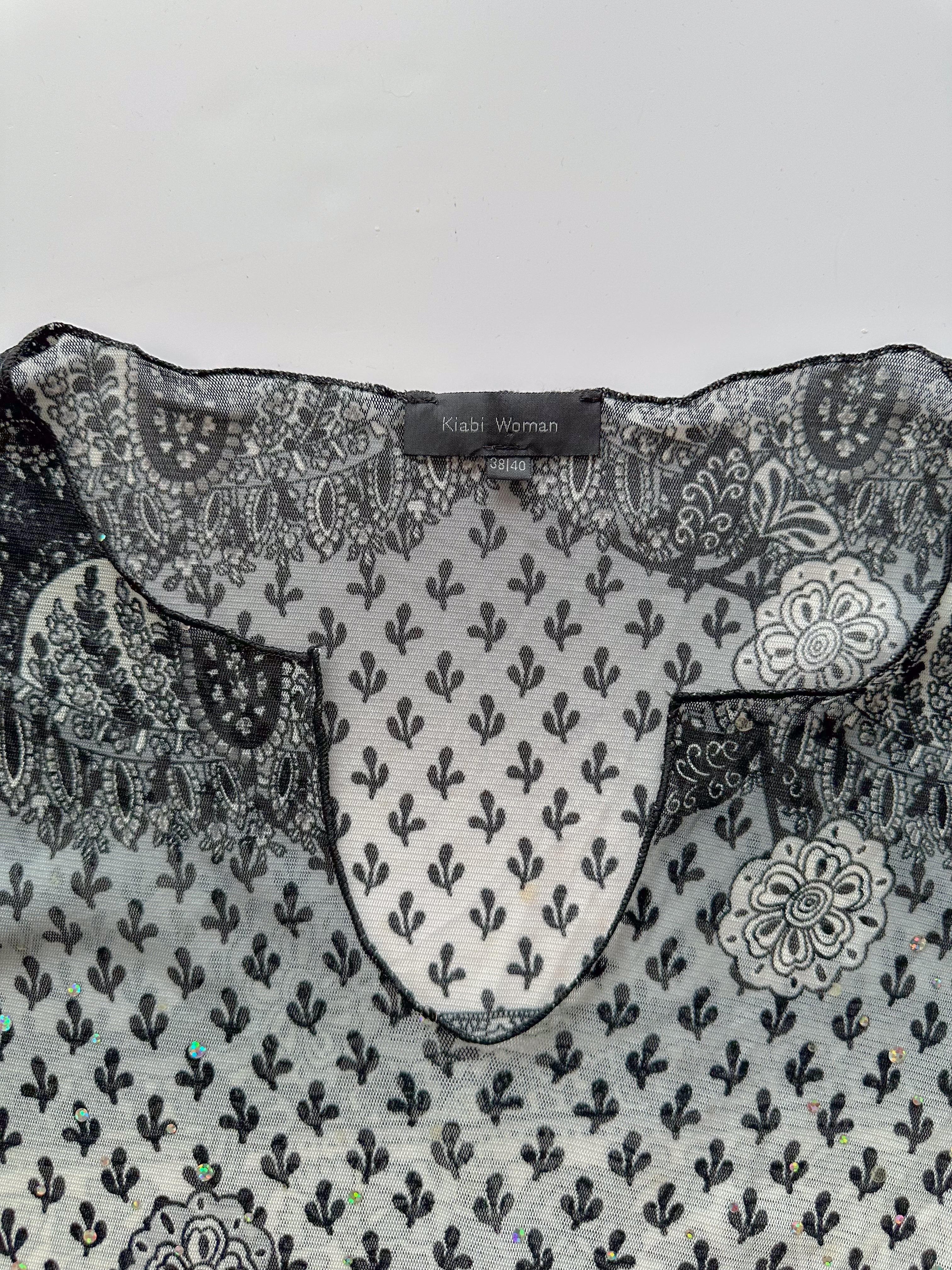 mesh tunic top / size medium