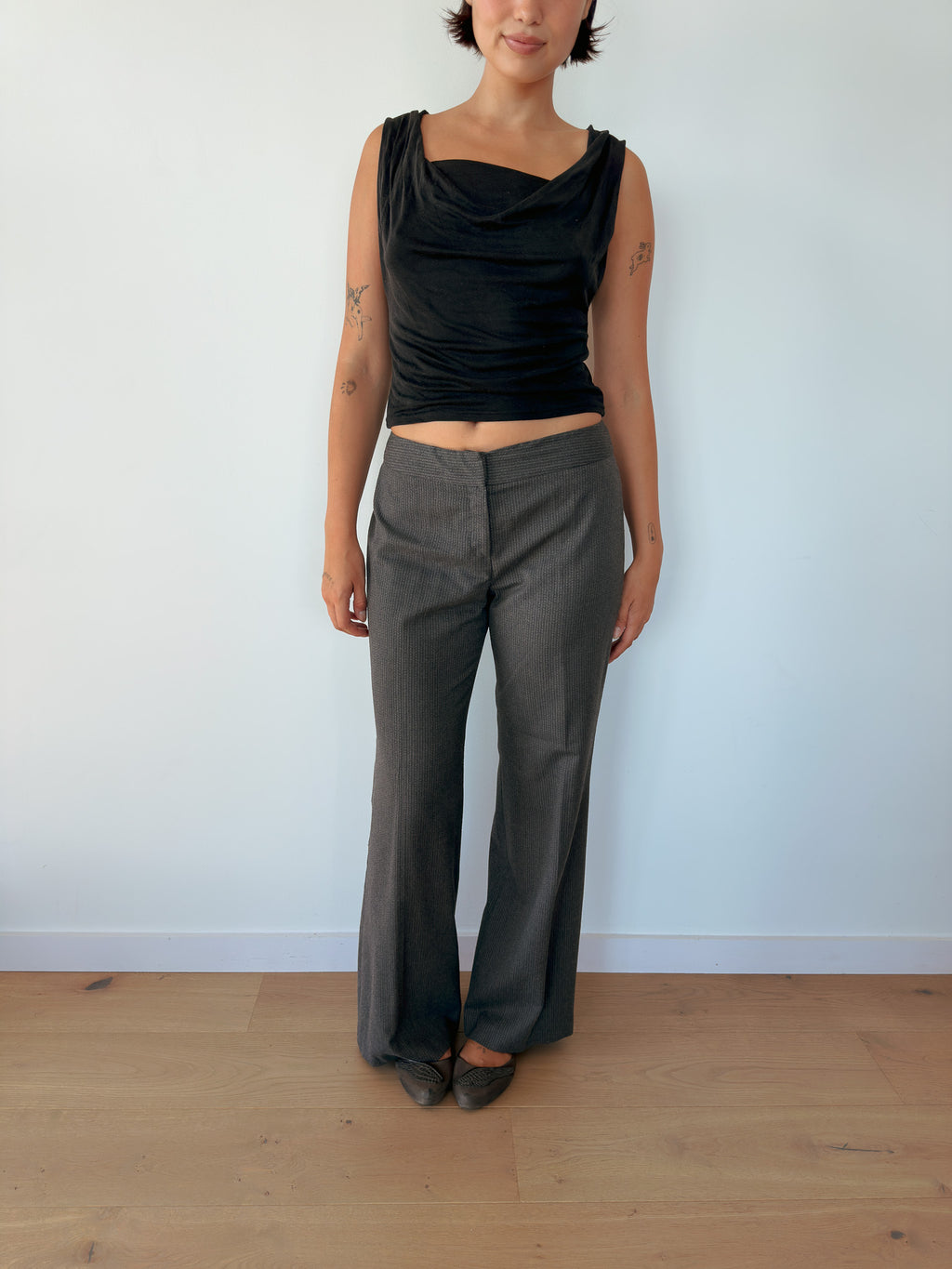 low rise office pants — size XS-S