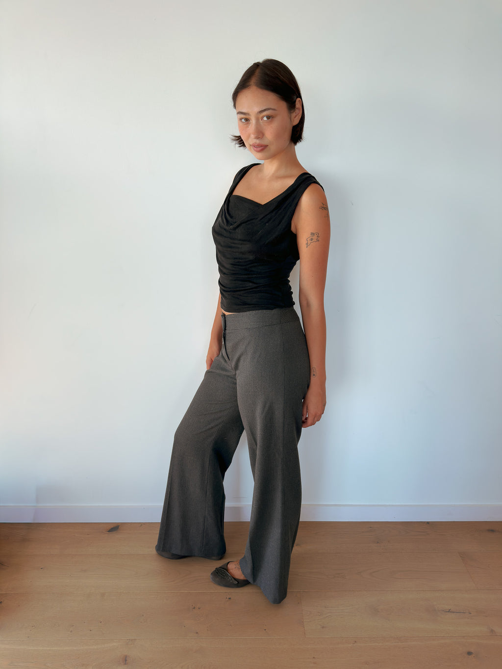 low rise office pants — size XS-S