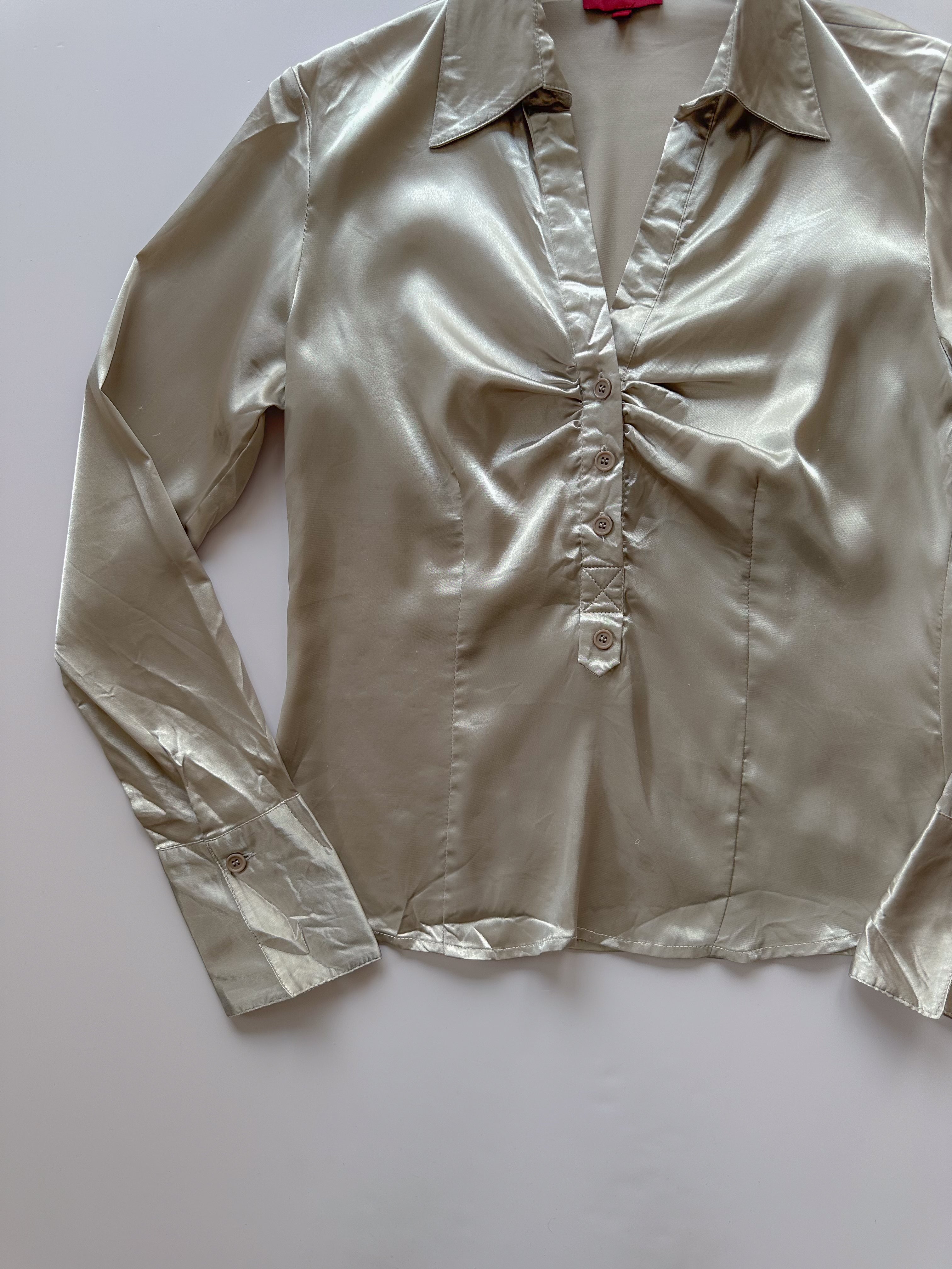 silky shirt / size small