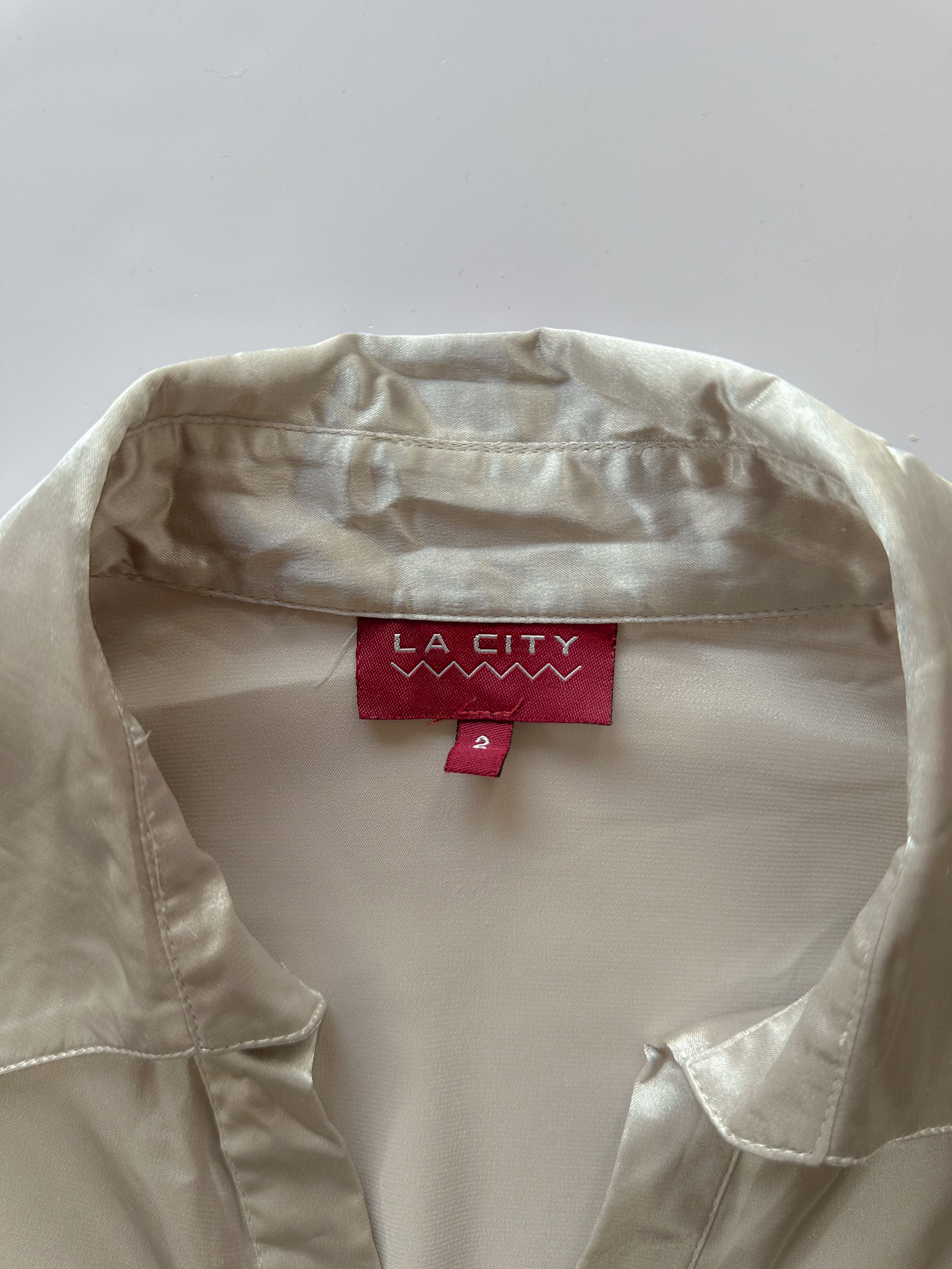 silky shirt / size small