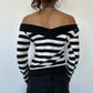 Off Shoulder Stripe Knit ⋆ Size S