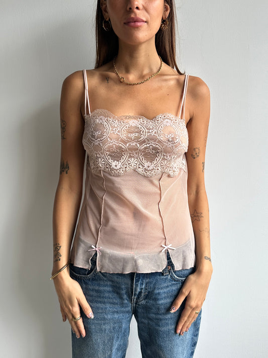 Mesh Lace Cami - Size S/M