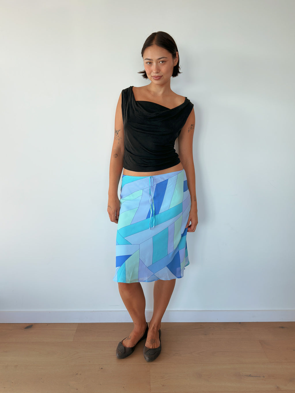 low rise midi skirt — size S