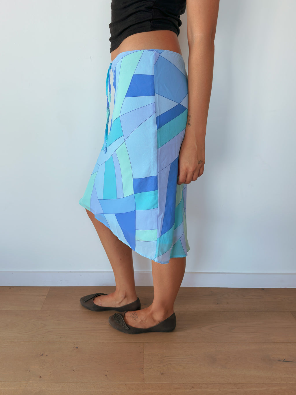 low rise midi skirt — size S