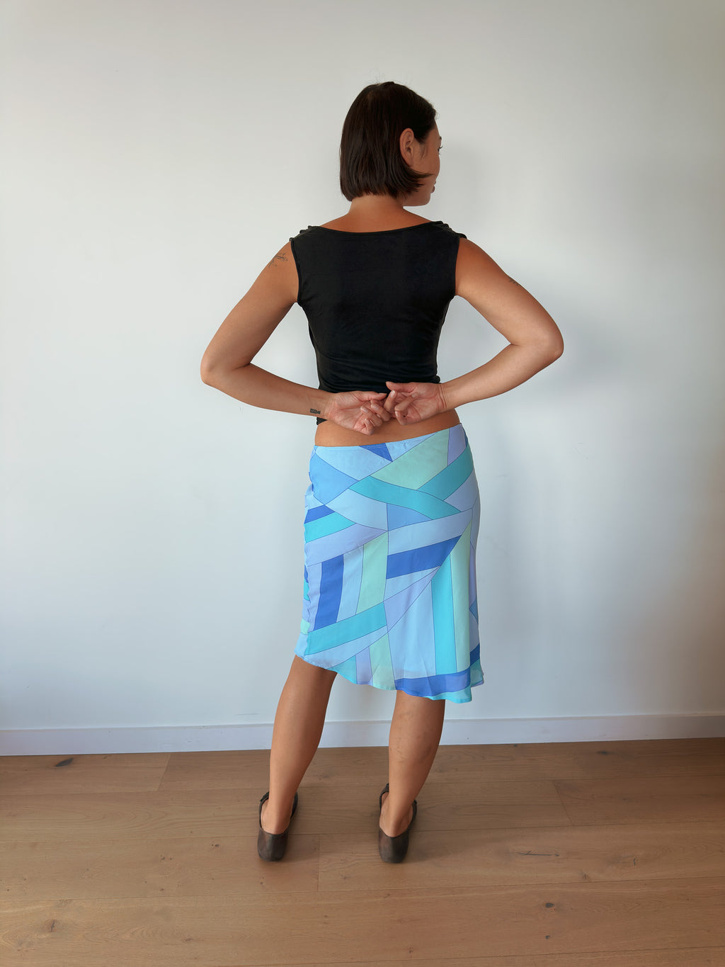 low rise midi skirt — size S