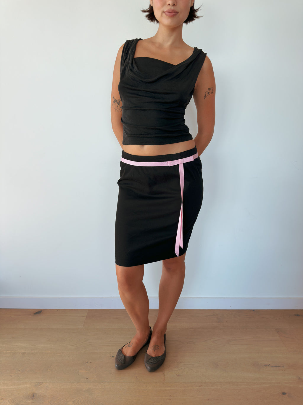 low rise midi skirt — size XS
